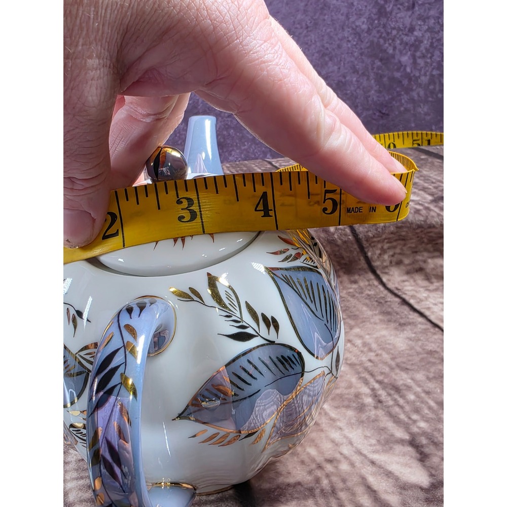 Vintage Imperial Porcelain Moon Teapot LFZ Lomonosov Handpainted 20 fl oz - Picture 11 of 11